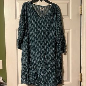 Old navy long sleeve green dress